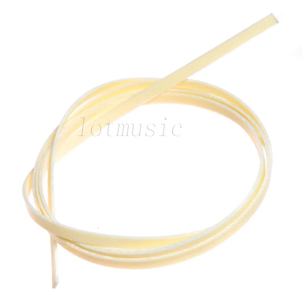 2pcs Cream Twill Pattern Celluloid Guitar Binding Purfling 1650 x 10 x 1.5mm