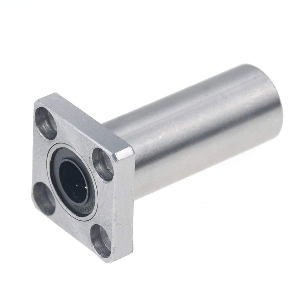 

4pcs/lot LMK10LUU LMK12LUU longer type 10mm 12mm flange linear bearing CNC Linear Bush linear ball bearing bushing