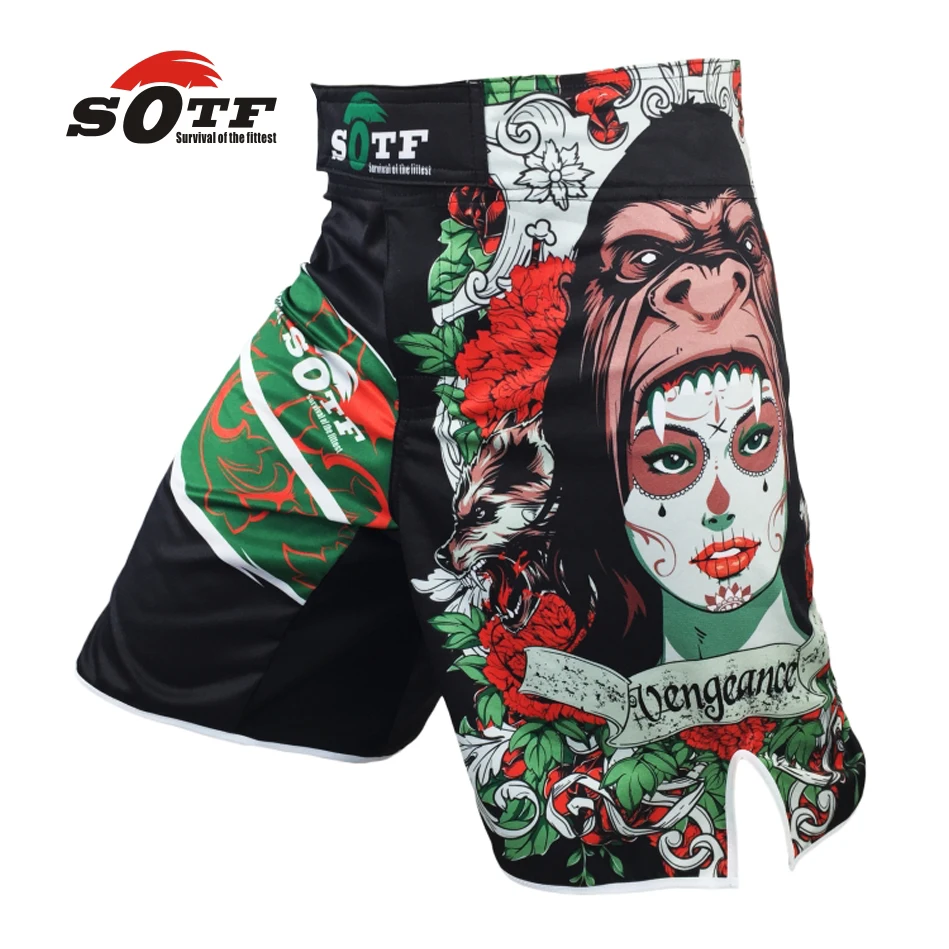 SUOTF MMA shorts Tiger Muay Thai Technical performance Falcon shorts sports boxing clothing muay thai shorts cheap kickboxing