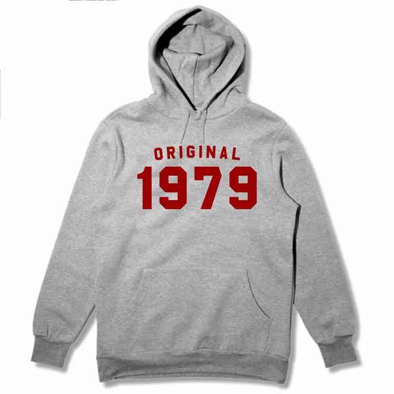 

Skuggnas New Arrival Original 1979 Hoodie 39th Birthday Gift Vintage Hoodie Gift For Her Classic Hoodie 90s aesthetic Tops