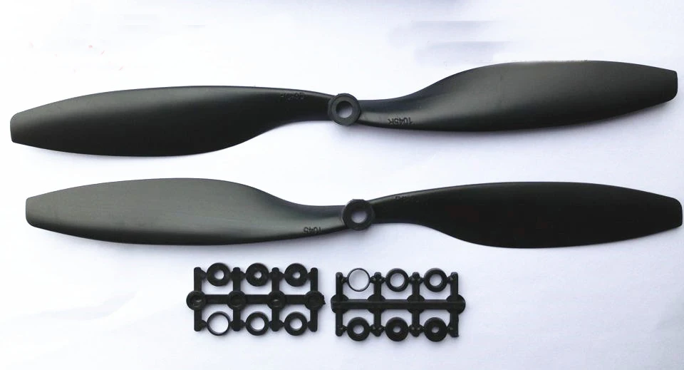 

F01979 1045 3D RC-3D Propeller Paddle CW / CCW 1 Pair 10x4.5 propeller Black for RC Quadrocopter Multi-rotor Aircraft