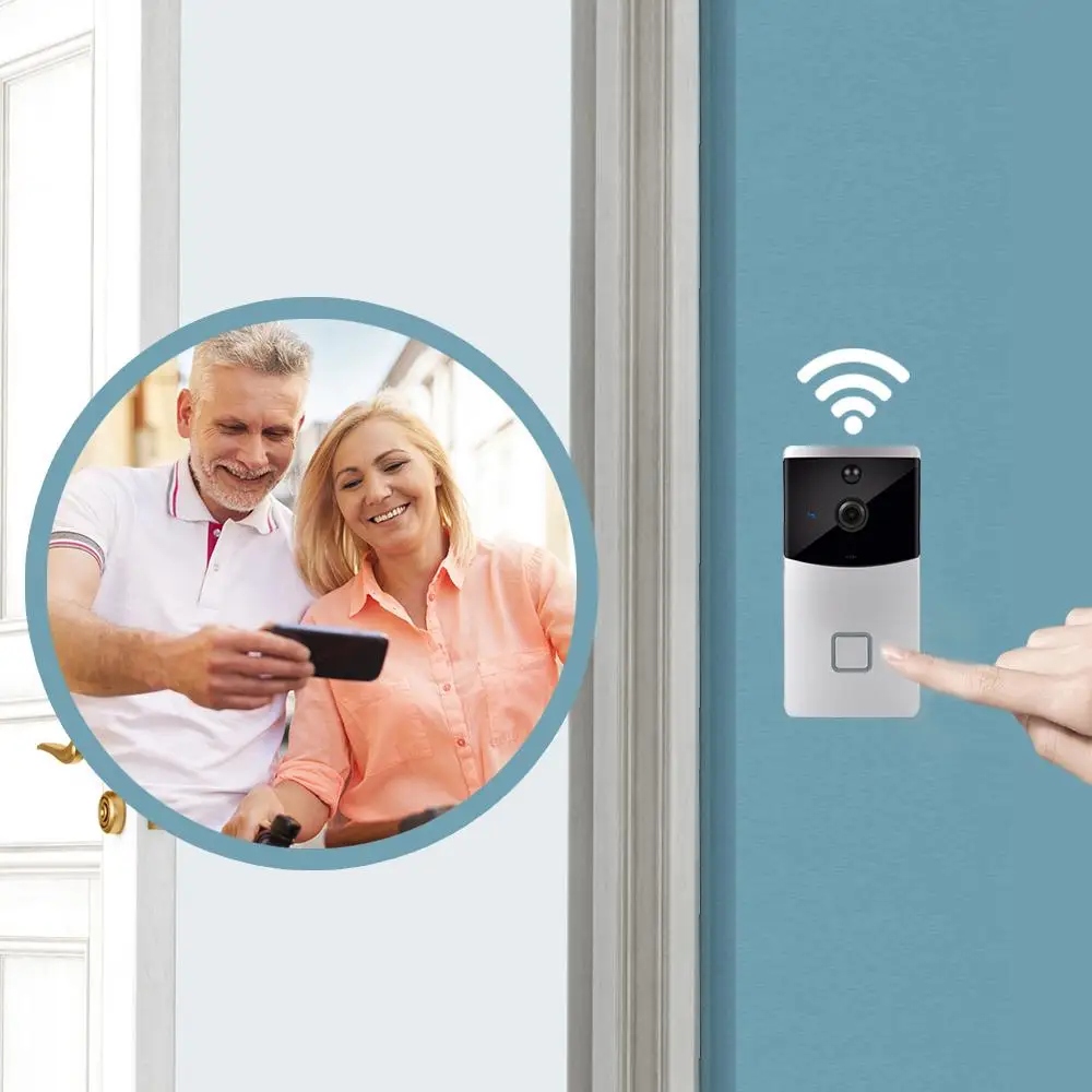 ICSee-visiophone intelligent IP, interphone vidéo WAP FI, sonnette WIFI, caméra de porte pour appartements, alarme IR, caméra de sécurité sans fil