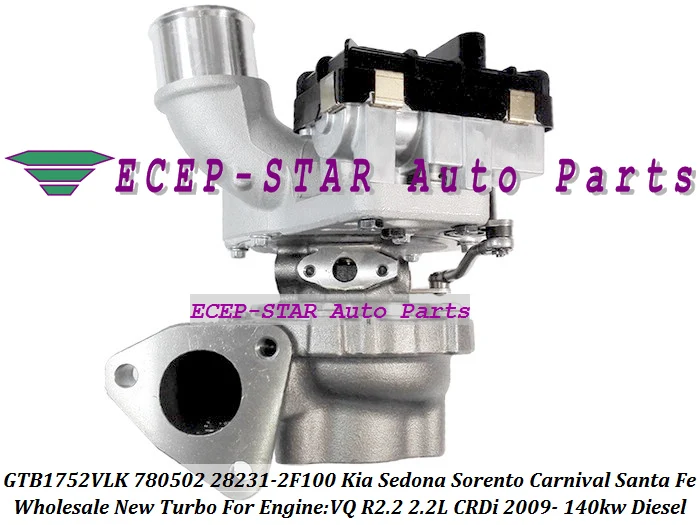 

GTB1752VLK 780502 780502-5001S 28231-2F100 Actuator Turbo For KIA Sedona Sorento Carnival VQ CRDi For Hyundai Santa Fe R2.2 2.2L