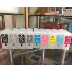 vilaxh T8501 T8502 T8503 T8504 T8505 T8506 T8507 T8508 Empty Refillable Ink Cartridge For Epson SureColor P800 With Reset Chip