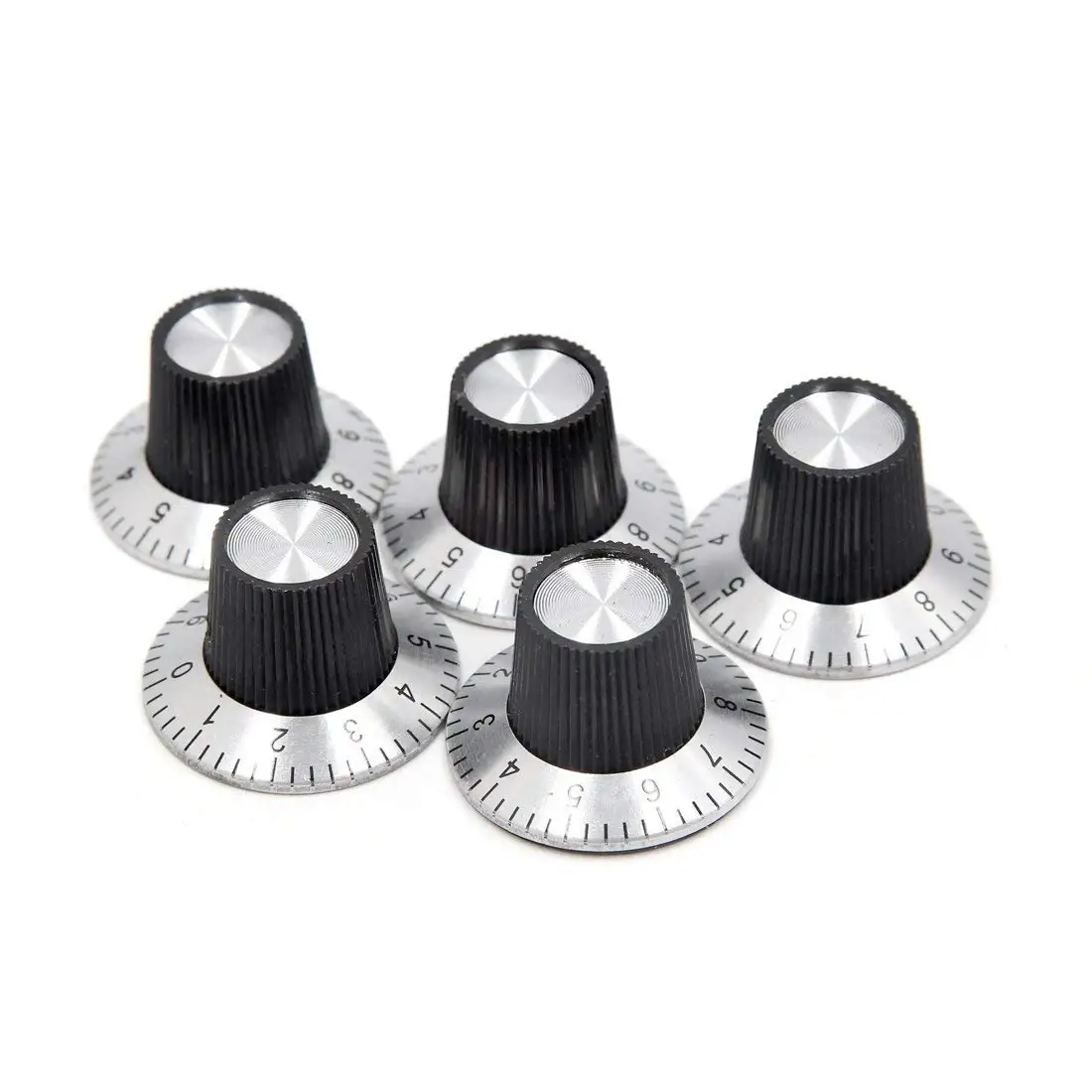 

uxcell 5Pcs 6mm Shaft Insert Dia Potentiometer Control Knobs w Screw Inside 28 x 19mm