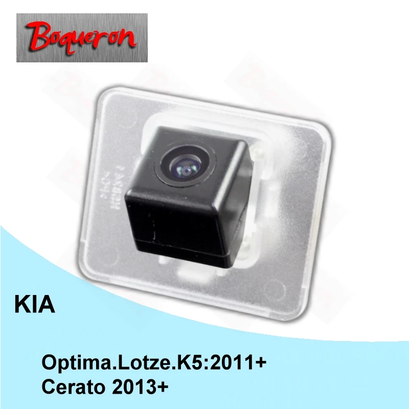 BOQUERON for KIA Cerato Optima Lotze K5 2011~2015 Reserved hole Waterproof HD CCD Car Camera Reversing Reverse rear view camera