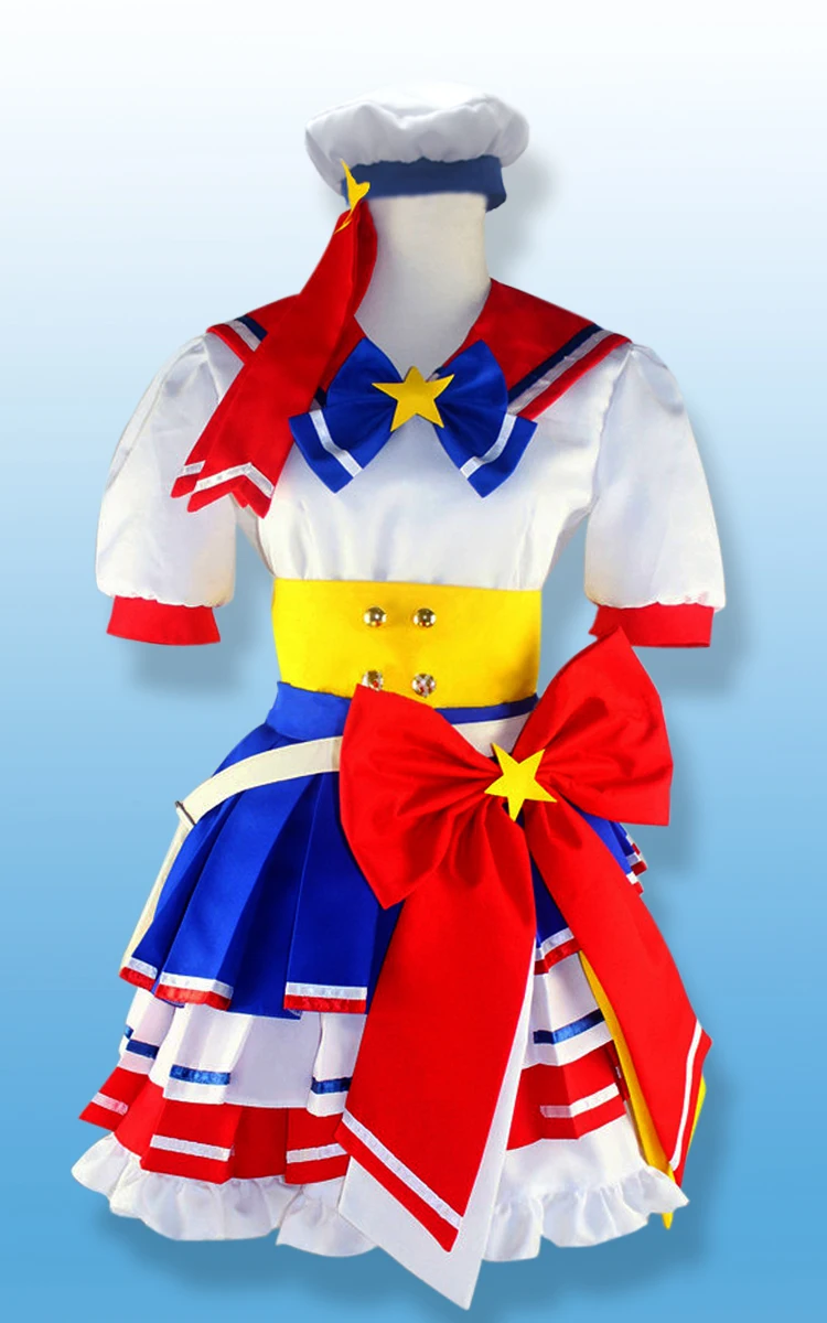 PriPara Prism Paradise Reona Uesuto Dorothy West  Cosplay Costume Customized Acceptable order,performance clothes