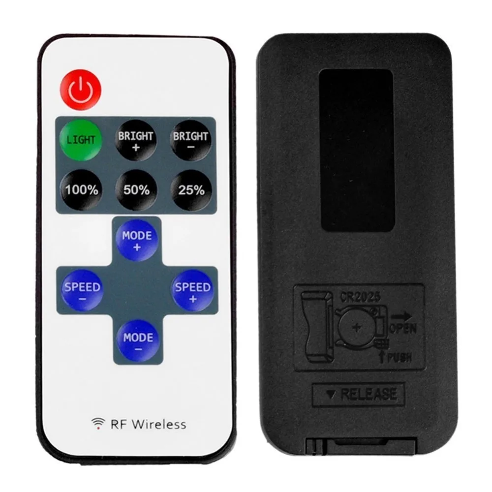 Imagem -04 - Mini rf sem Fio Led Controlador Remoto Led Dimmer Controlador para Única Faixa de Luz de Cor Smd5050 3528 por Dhl com Bateria 50ps