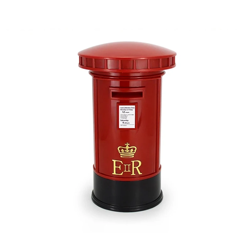 Creative personality, retro post box lamp, charging desk lamp, touch touch, dimming LED light, deposit box, large code deposit