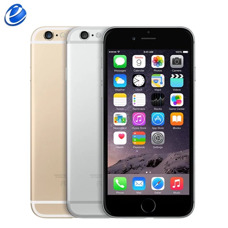 هاتف Apple الأصلي غير مقفول لهاتف iPhone 6 IOS ثنائي النواة WCDMA LTE 4.7 بوصة IPS 1GB RAM 16/64/128GB ROM iPhone6 الهواتف المحمولة