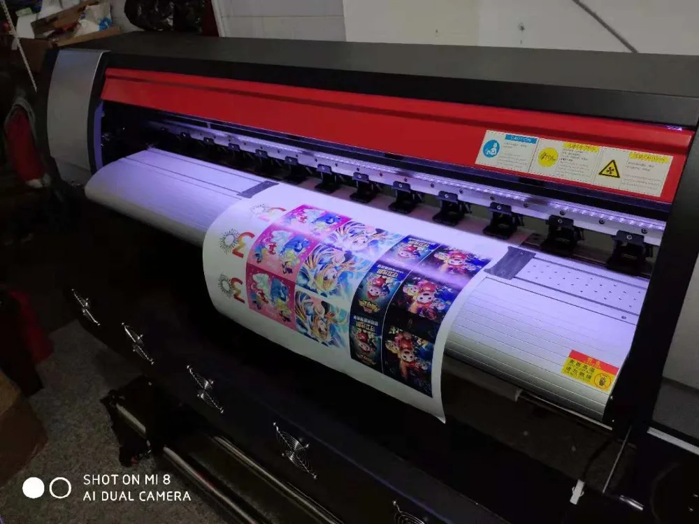 1.2m/4ft Flex Banner Printing Machine DX5 Head Small Large Format  Inkjet Solvent Self Adhesive Vinyl Sticker Printer Machine