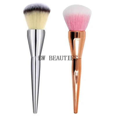 100Pcs/Lot Soft Very Big Beauty Powder Brush Makeup Brushes Blush Foundation Round Face Make Up Large Cosmetics Aluminum Brushes