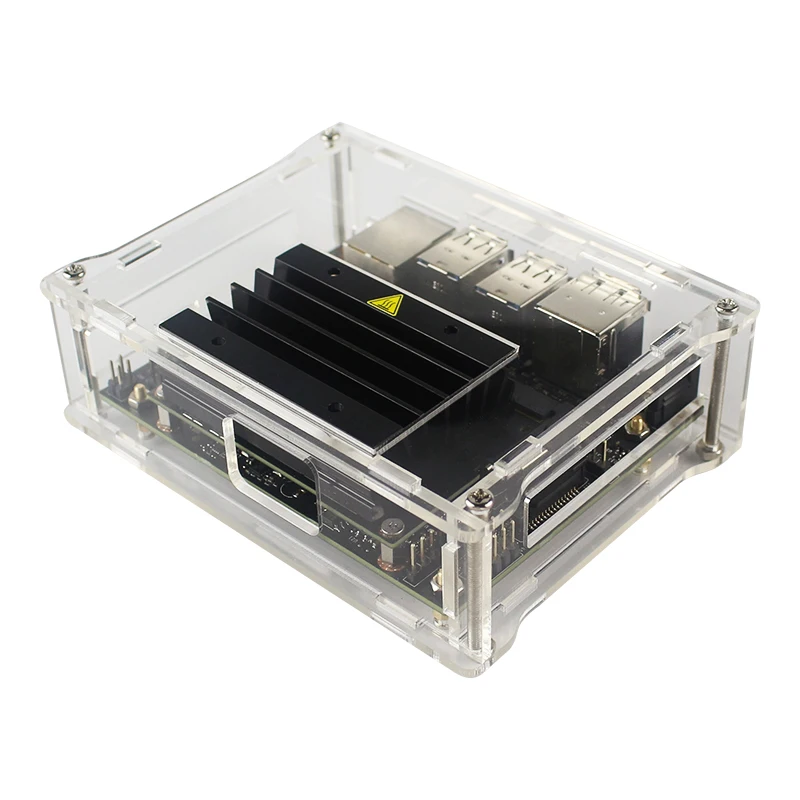 NVIDIA Jetson Nano Developer kit Acrylic Case Box Transparent Shell Clear Enclosure with Cooling Fan