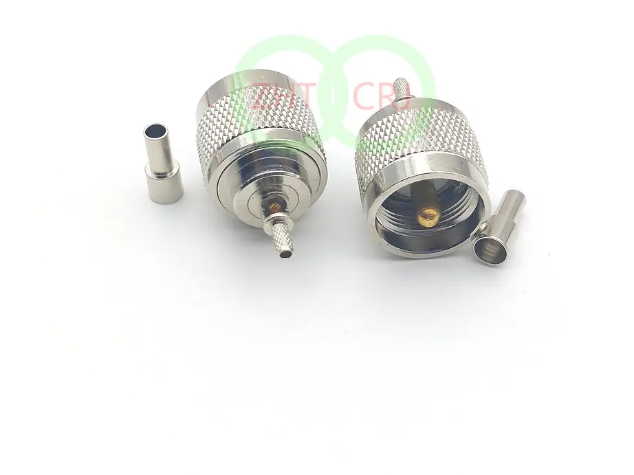 50pcs RF Coaxial UHF PL259 male crimp connector Crimp for RG316 RG174 LMR100 coaxial cable