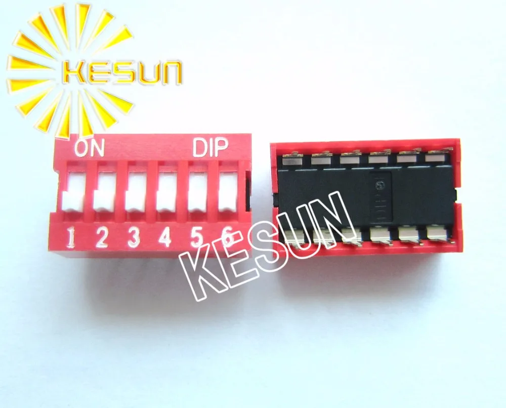 

100% Original NDS-06 6P 2.54mm DIP Switch NDS-06-V x 100PCS