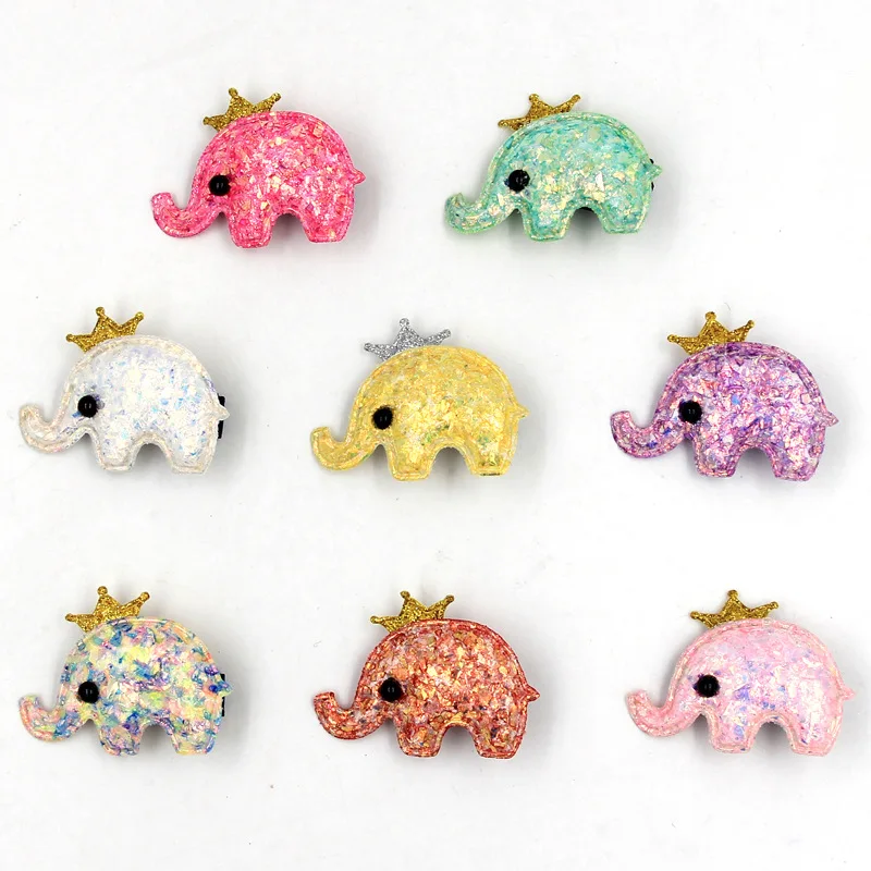 

Boutique ins 24pcs Fashion Cute Glitter Tiaras Elephant Hairpins Crown Animal Hair Clips Princess Headwear Hair Accessories