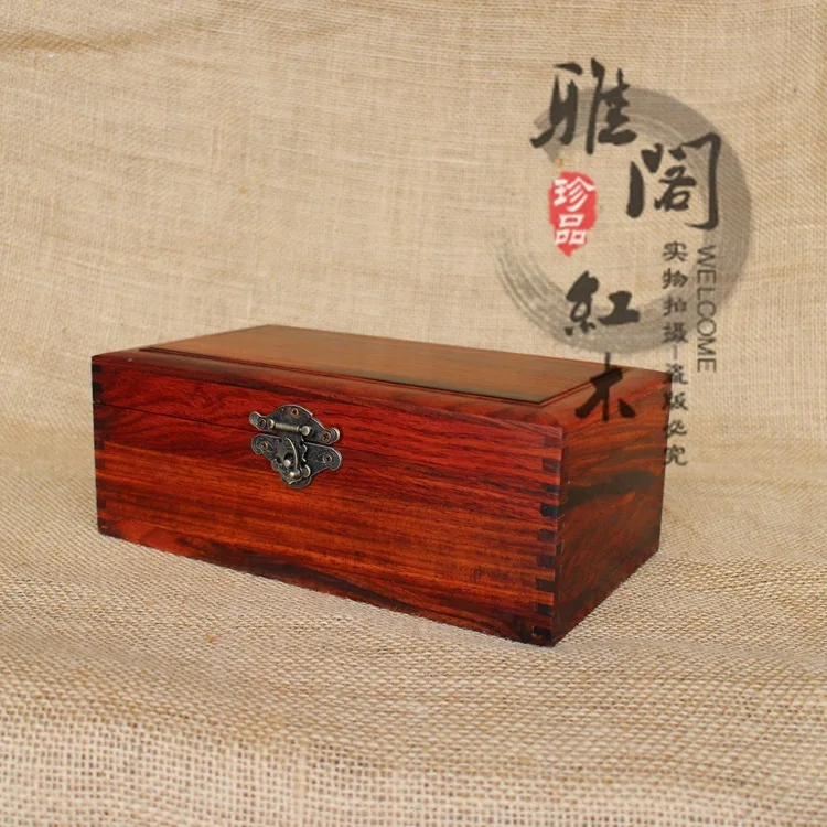 2015 new tenon mahogany red rosewood jewelry box storage box large jewelry wholesale wood storage box