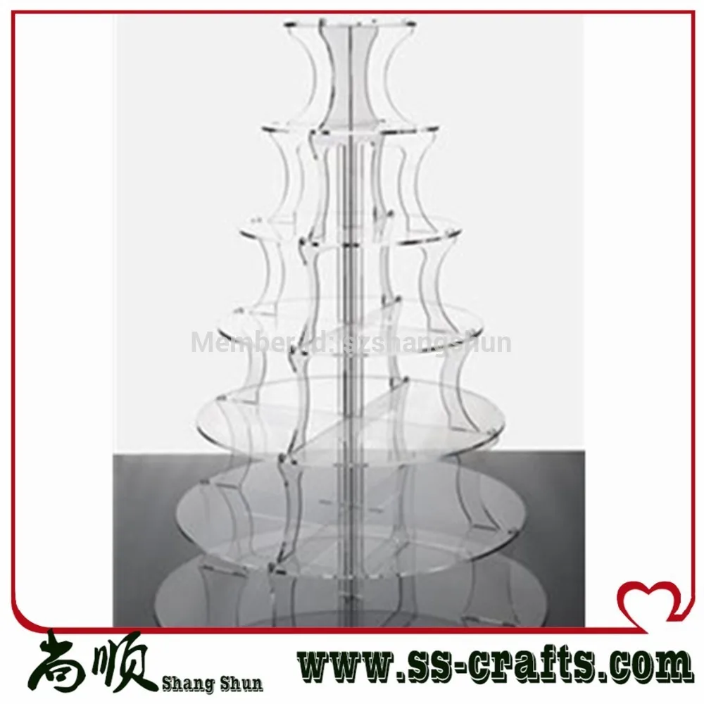 

7 Tier Round M Bracket Acrylic Wedding Cake Stand 7 Tier Acrylic Cupcake Stand 7 Tier Acrylic Cake Stand