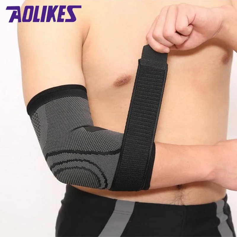 1 adet spor dirsek Brace elastik bandaj sıkıştırma desteği koruyucu bisiklet basketbol kol kol tenis spor coderas