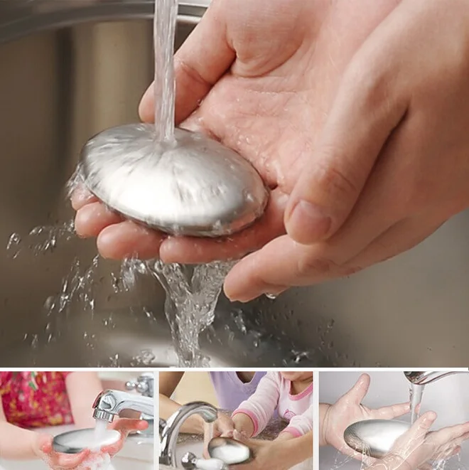 

Hotsale Stainless Steel Magic Soap Eliminates Garlic/Onion ETC Smells Kitchen Gadget ss1266