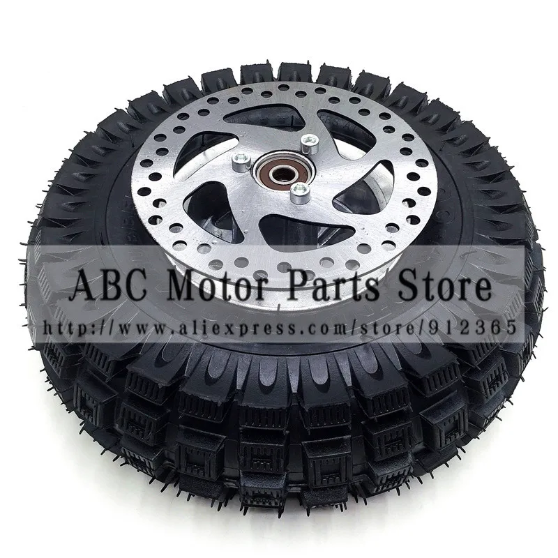 3.00-4 Electric Scooter Front Wheel tyre Alloy Rim hub and inner tube wheels 140MM Brake Disc Plate Gas scooter bike