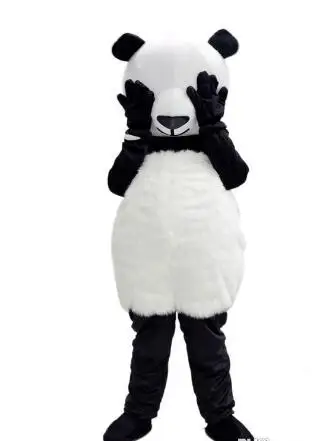 

New Adult Deluxe Panda Party Mascot Costume Christmas Fancy Dress Halloween Mascot Costume Free Ship