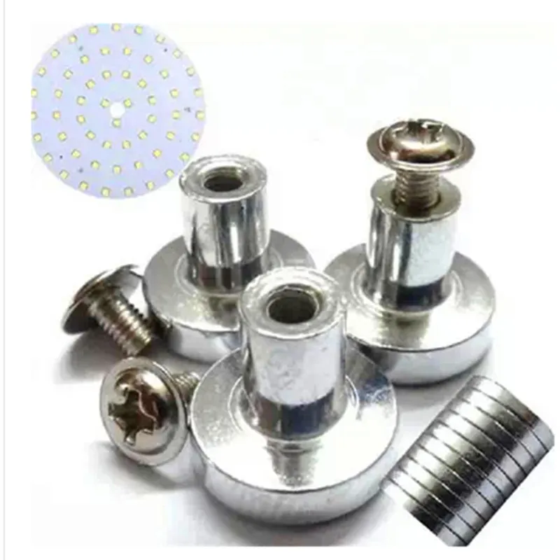 LED Ceiling Lamp Magnetic Iron Posts Magnet Screws LED Ceiling Light Replace Panels Cylinder M3 for Indoor LED display