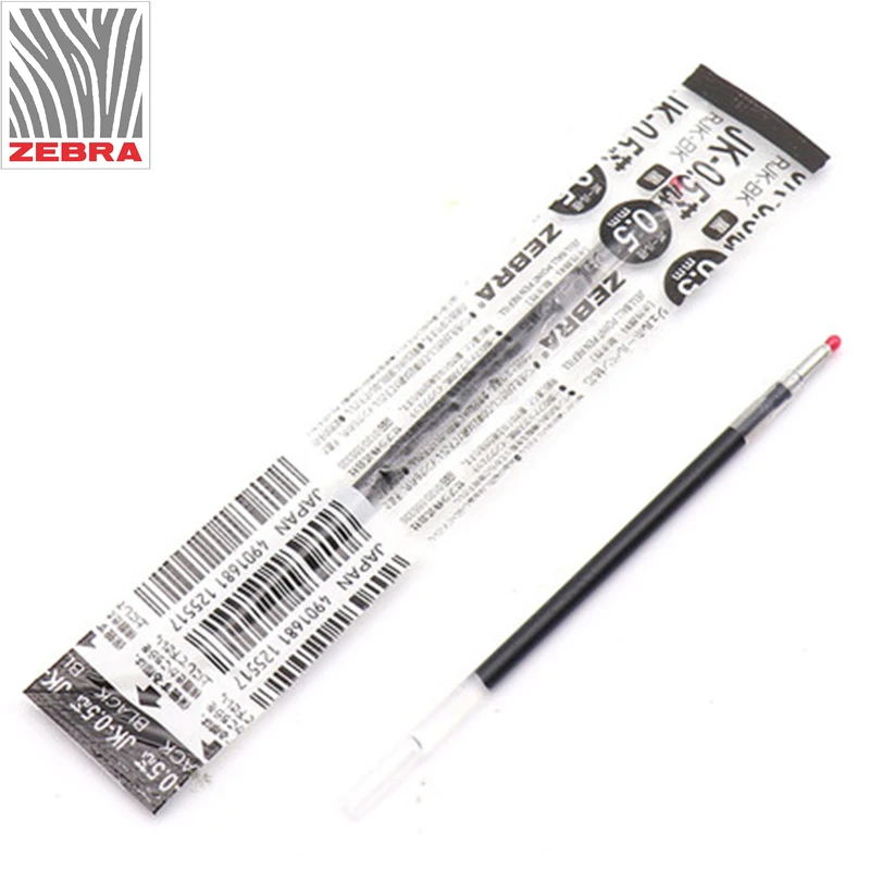 6pcs Zebra JK-0.5 Refills for SJ3, J3J2, J4J1 Gel Pen 0.5 Mm-4 Colors (Black, Red, Blue, Green) To Choose