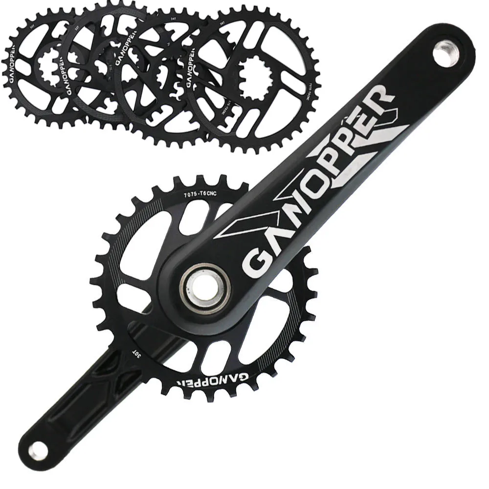 

175 Mountain Bike crank set 1x System Single Speed MTB Crankset 28T 30T 32T 34T 36T Narrow Wide Chainring For GXP XX1 X9 XO X01