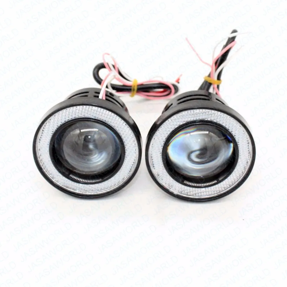 3 inch 76mm 30W 12V Car Universal COB LED Angel Eyes Light Headlight Fog Lamp W/ Lens Auto Driving Light Daytime Running Lights