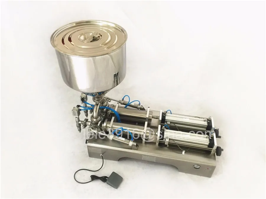 ماكينة تعبئة سائل G2WGD500 هوائي نصف أوتوماتيكي, شحن مجاني ، ماكينة تعبئة سوائل ومعجون مكبس مستحضرات التجميل (20-500 مللي)