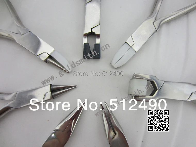 free shipping 7pc plier trim the glass,bended nose clamp plier,glasses repair plier,jewelry repair cutter,jewelry cutting plier