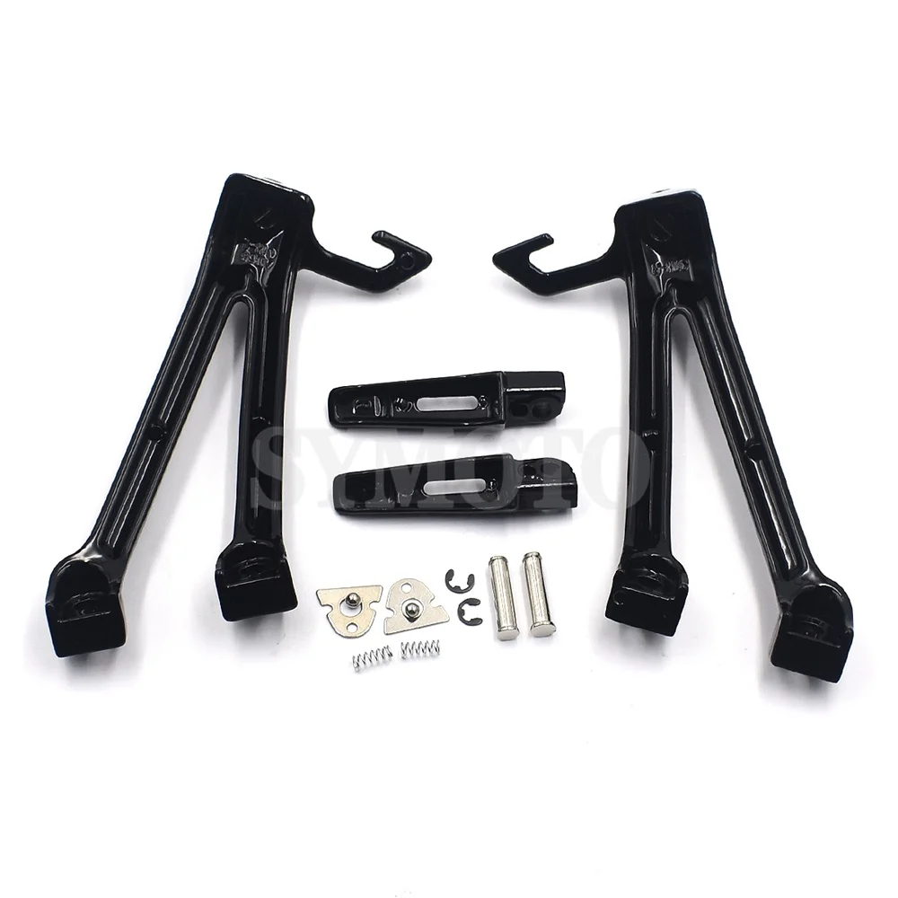 Motorcycle Footrest Set Rear Foot Pegs Bracket Mount For Suzuki GSXR600 GSXR750 2006 2007 GSXR 600 750 K6 K7