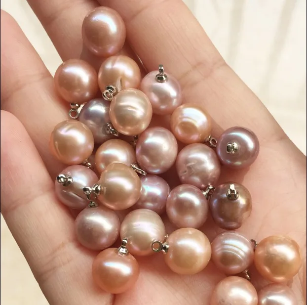 free shipping 5pcs/lot 10-10.5mm natural white pearl round buttons shirt  sewing accessories decorative buttons shank jeans21