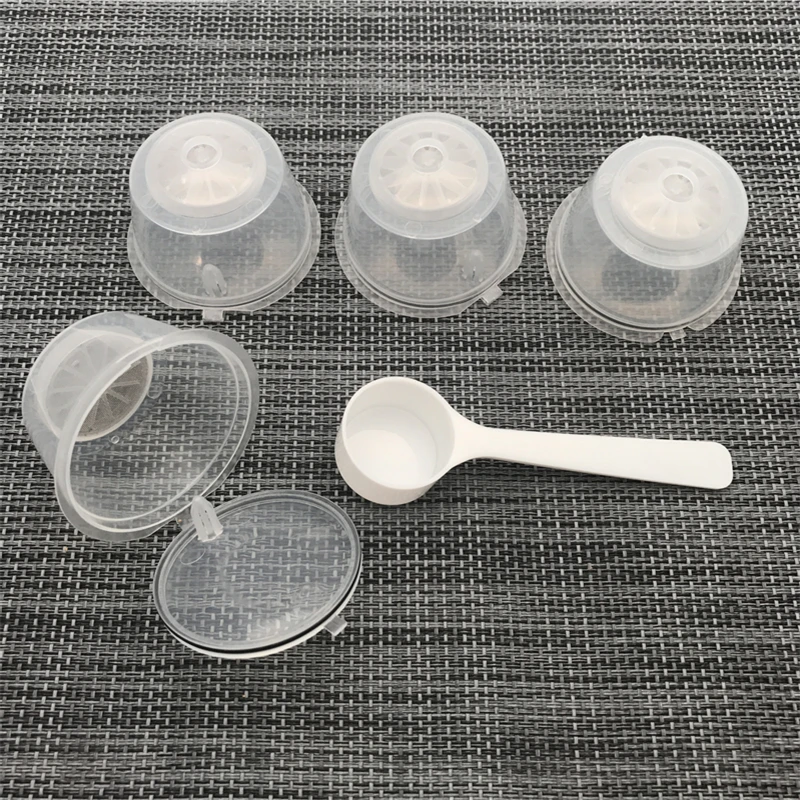 Arshen 4 Pcs/Set Crystal Dolce Gusto Coffee Capsule Plsatic Refillable Capsule Reusable 200 Times Compatible with Nescafe Dolce view 6