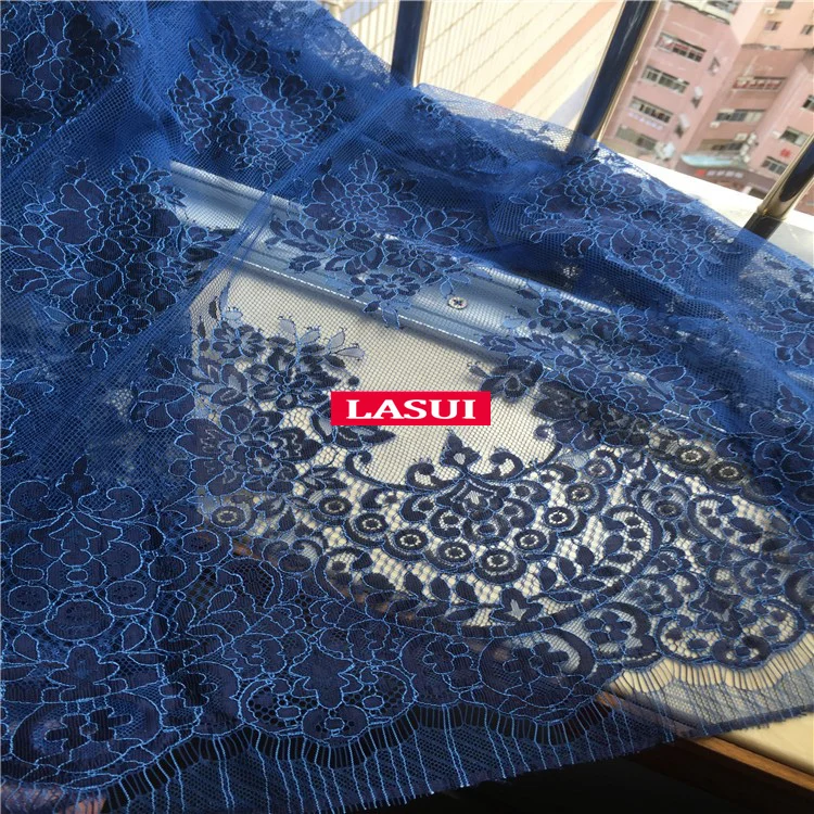 LASUI 1.5m *1.5m=1piece New multicolor hollow cord eyelash lace fabric Soft French lace for diy Weeding Dress Accessories  C0193