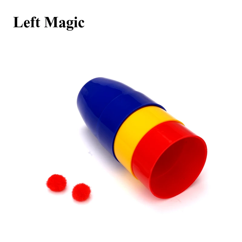 1 Set Magic Three Cups And Balls Magic Tricks Many Size Close Up Stage Magic Props Magician Magic Kids Toys Mentalism G8122