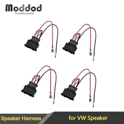 For Volkswagen VW Passat Golf Polo Seat Radio Stereo CD Player Speaker Wire Harness Adapter Plugs