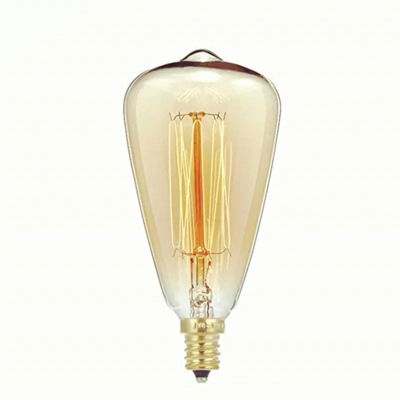 Bombilla Edison E14 ST48, 40 vatios, regulable, incandescente, Vintage, 40 W, blanco cálido, 220-240V