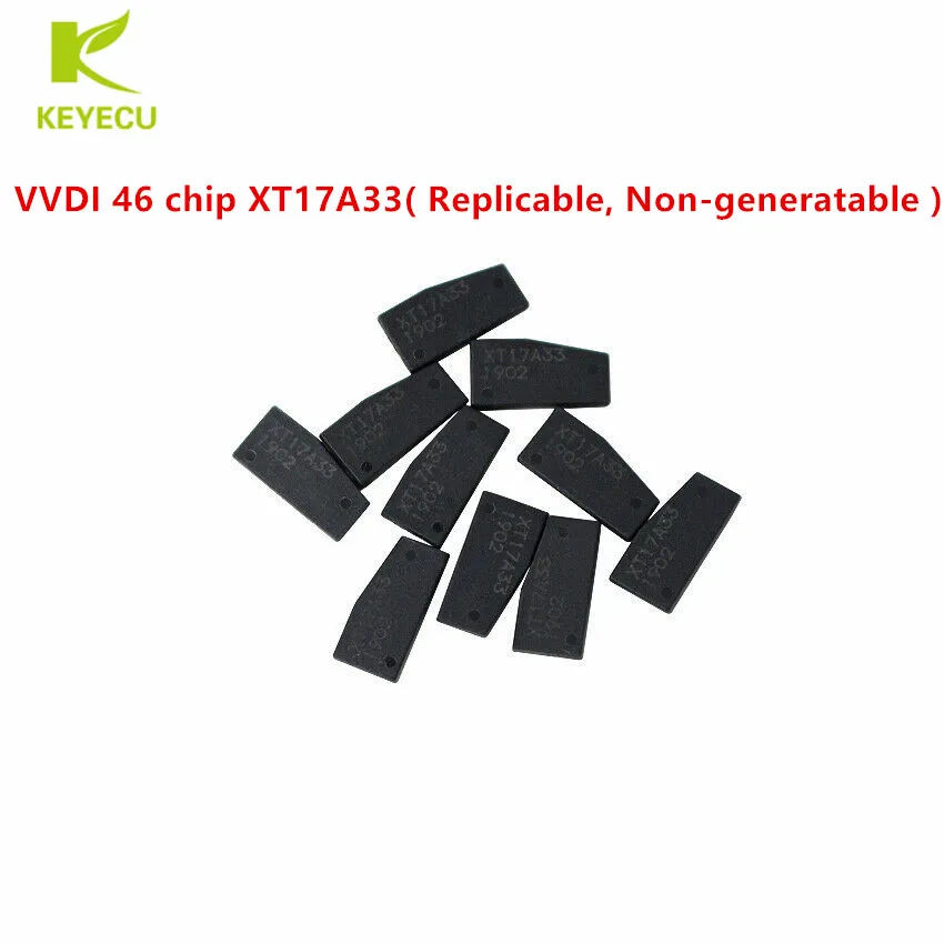 KEYECU 10PCS VVDI key tool special copy 46 chip XT17A33 (Replicable, Non-generatable)