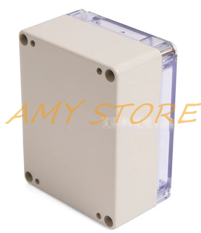 Waterproof Plastic Enclosure Case AS Clear Cover DIY Electronic Project Wire Cable Junction Box 115 x 90 x 55mm