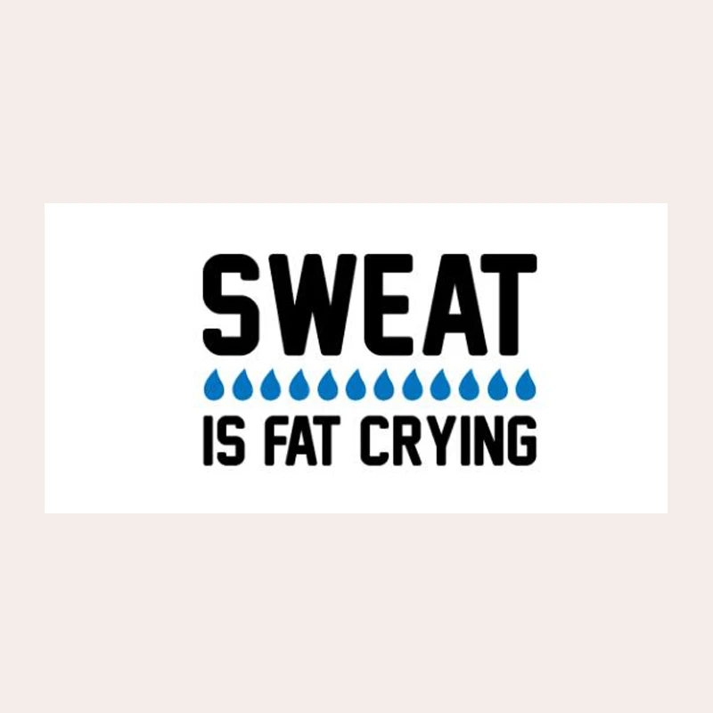 

Cool Funny Microfiber Gym Towels for Men Women Sweat Is Fat Crying Gym Workout Fitness Sport Towel Training Father's Day Gifts