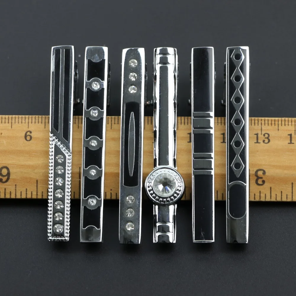 

Fashion Clasp Wedding Gift Style Tie Clamp Pin Necktie Simple Clip Jewel Men Metal Tie Clips