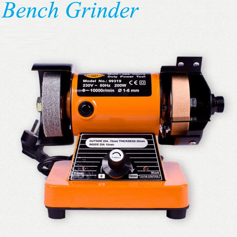 

Electric Grinder 200W Flexible Shaft Rotary Grinder 220V Mini Bench Grinder Rotary Tools Set DIY Mini Grinder 99319