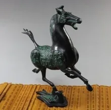 

Exquisite Old Chinese bronze statue horse fly swallow Figures size:21 X24 (CM ) wedding copper Decoration real Brass