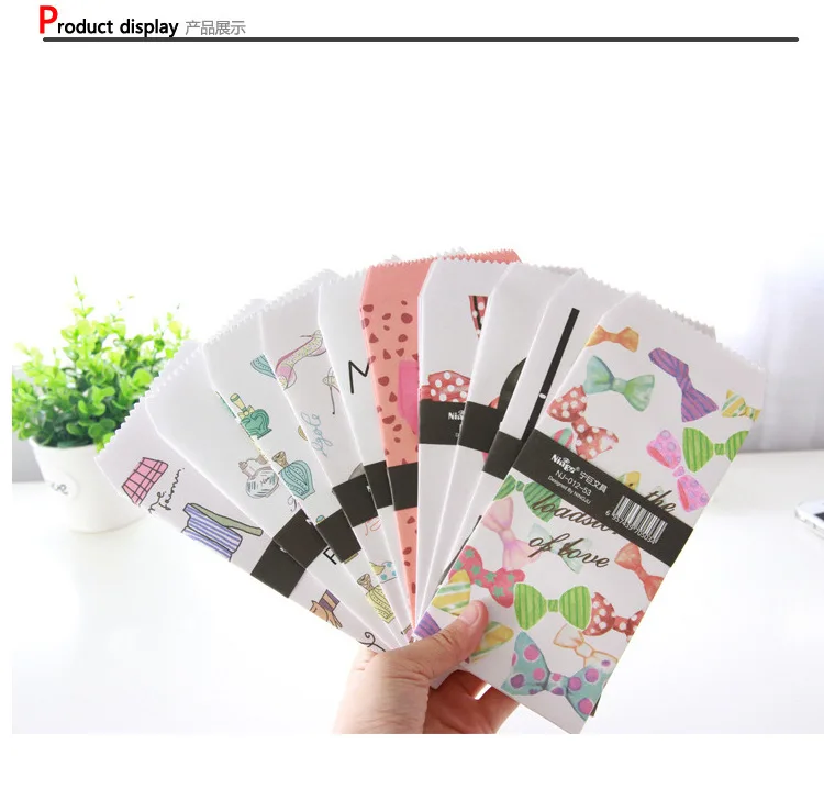 5PCS New creative Fashion women series envelope For Card Scrapbooking Gift korean statonery  papelaria