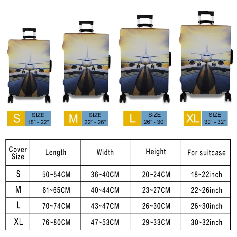 Case cover cases for suitcases protective cover Travel accessories Elk 3D Animal Travel Cats Luggage zipper suit 18-32 Inch