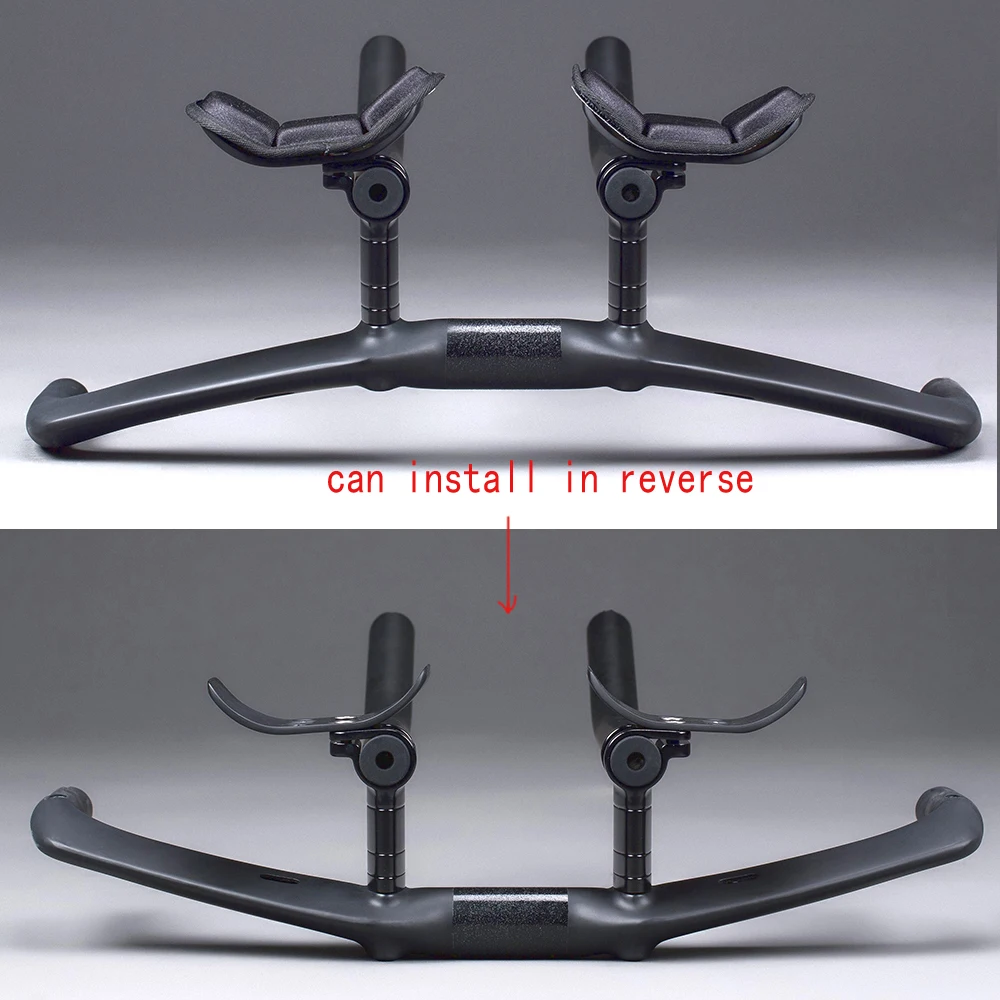 New Design Carbon Bike Frame 420mm TT Handlebar Time Trial Triathlon Bicycle Rest Bar UD Matte 31.8 Diameter HB019 Full Carbon