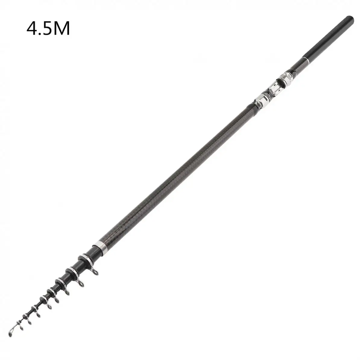 

4.5m Telescopic Rock Carp Fishing Rod 8 Section Carbon Fiber Super Hard Surf Spinning Pole