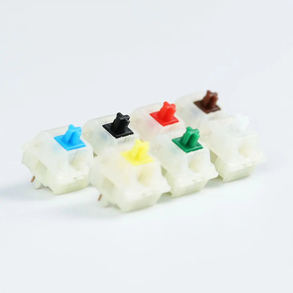 Gateron switches 5pin switch milky switch housing for mechaniacl keyboard Compatible with MX fit GH60 GK61X GK64X